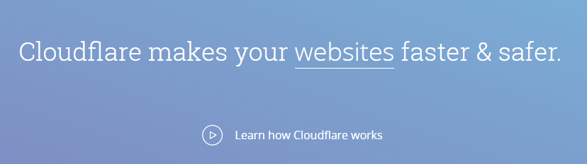 Pagina de Inicio de Cloudflare