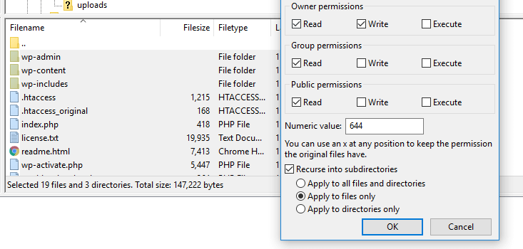 Configurar los permisos de tus archivos